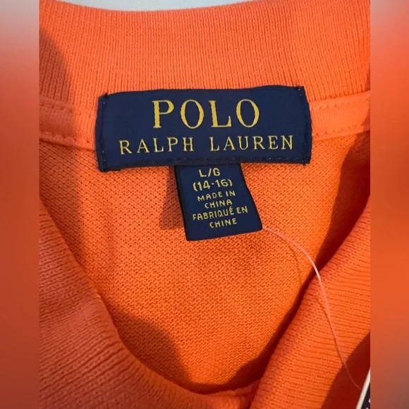 Polo by Ralph Lauren Boy’s Orange Polo Shirt - Picture 3 of 7